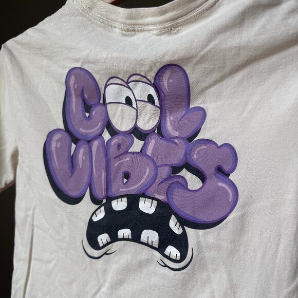 H&M Kids Printed “Cool Vibes” T‑shirt S -M | Oversized Cotton Tee | Streetwear - Picture 3 of 9